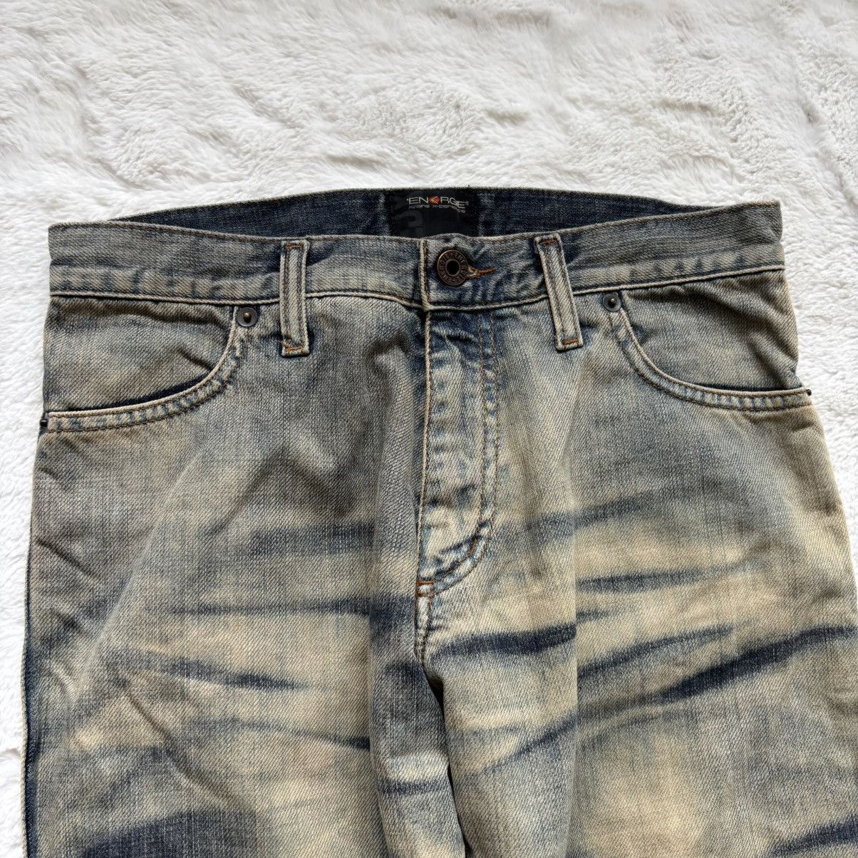 Tornado Mart Mudwash Flared Claw Mark Denim Made in Italy Brand Energie Size US 28 / EU 44 - 3 Thumbnail