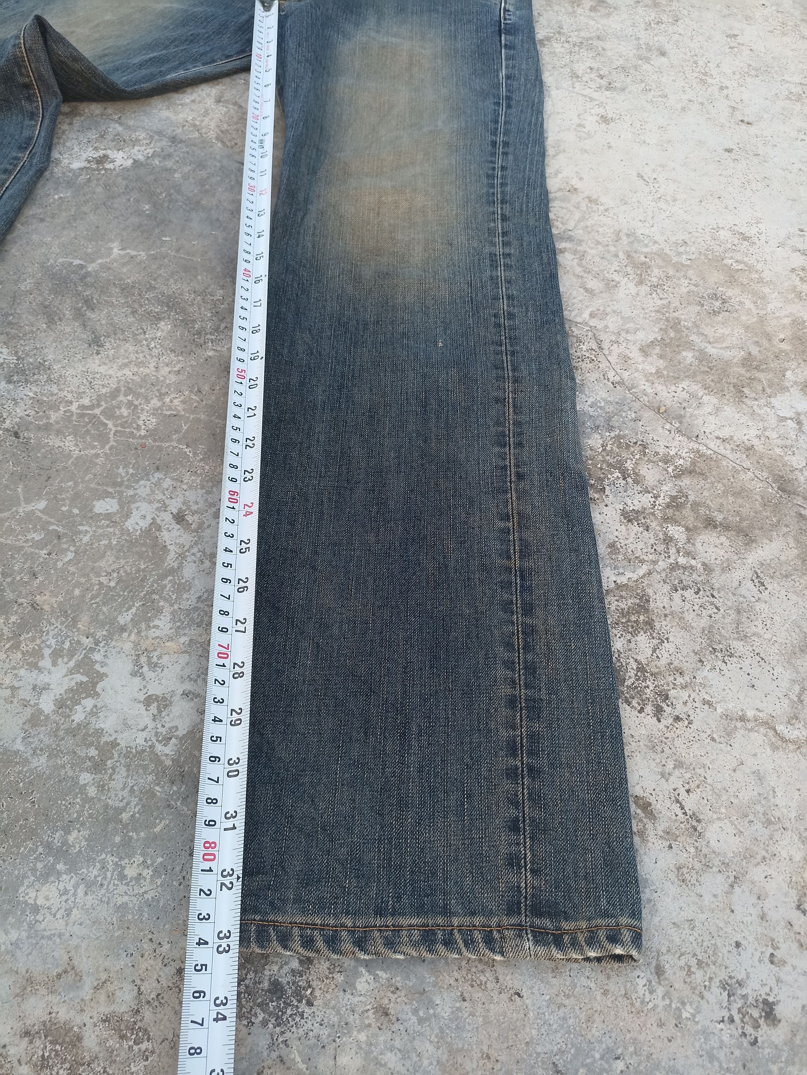 Beauty Beast Vintage Edwin jeans Edwin 503ZZ denim washed blue faded Size US 33 - 14 Thumbnail