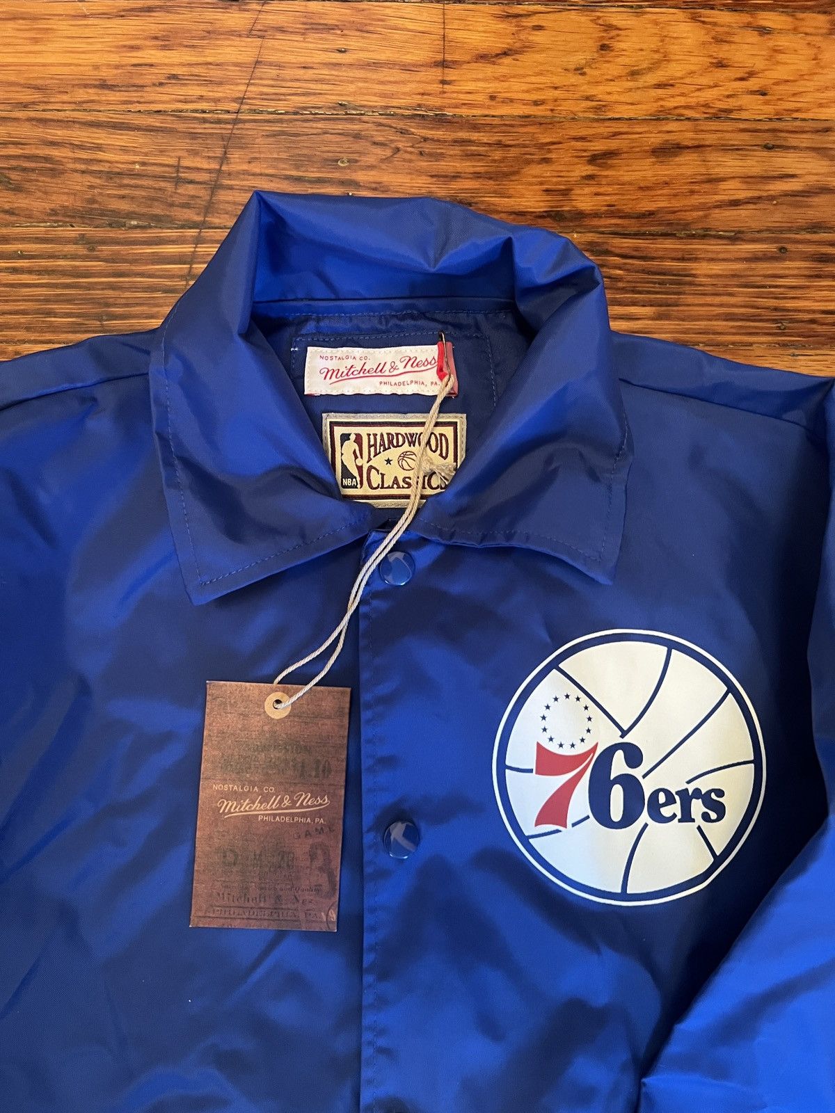 Mitchell & Ness 76ers Mitchell & Ness Hardwood Classic Jacket Size US S / EU 44-46 / 1 - 2 Thumbnail