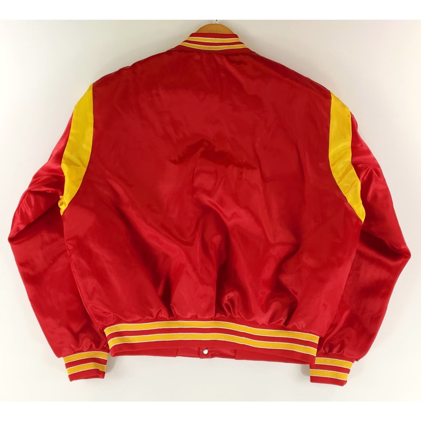 Vintage Kansas City Chiefs Jacket Satin Bomber Red Yellow Mens XL Corning Red Yellow Size US XL / EU 56 / 4 - 7 Thumbnail