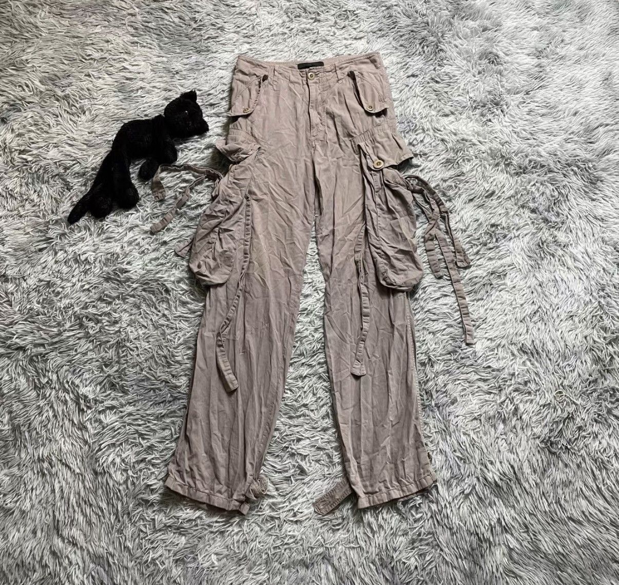 Julius Gray Cargo Pants with Multiple Pockets Size 30 Size US 30 / EU 46 - 1 Thumbnail