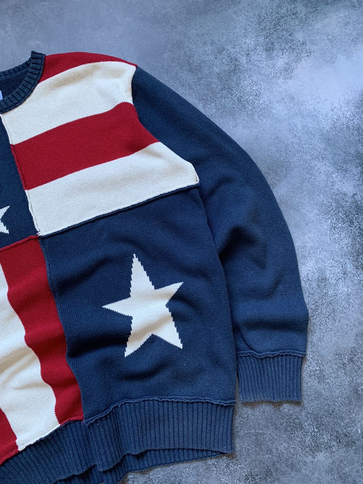 Gant × Vintage Vintage Gant USA Flag Sweater PRL Style Y2k Size US XL / EU 56 / 4 - 4 Thumbnail