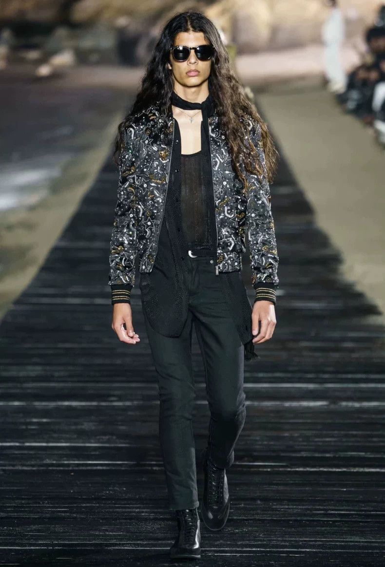 Saint Laurent Paris Saint Laurent Paris 20ss show silk baby's breath polka-dot Size US XXS / EU 40 - 9 Thumbnail