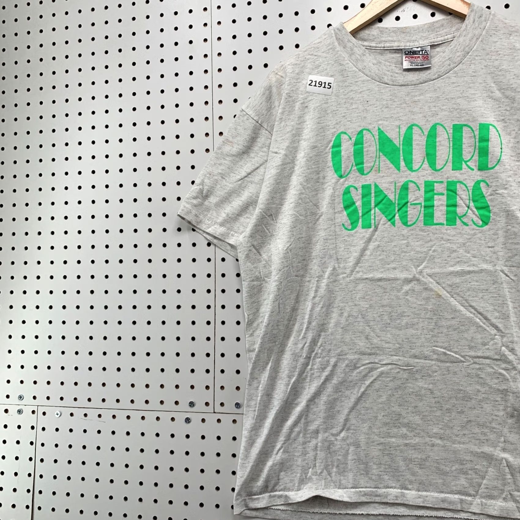 Vintage VINTAGE Concord Singers Shirt Gray XL Short Sleeve Mens 90s Music T-Shirt Size US XL / EU 56 / 4 - 4 Thumbnail