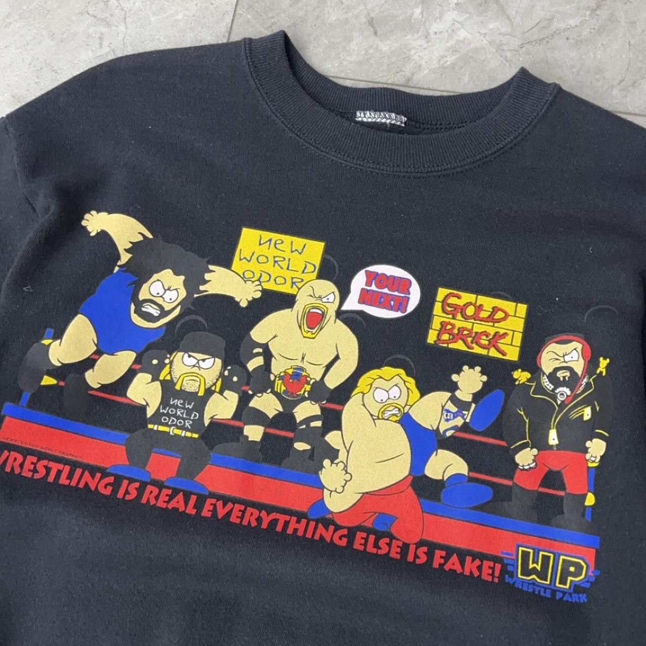 Vintage × WWE Vintage Southpark Wrestle Park Sweater Size US M / EU 48-50 / 2 - 1 Thumbnail