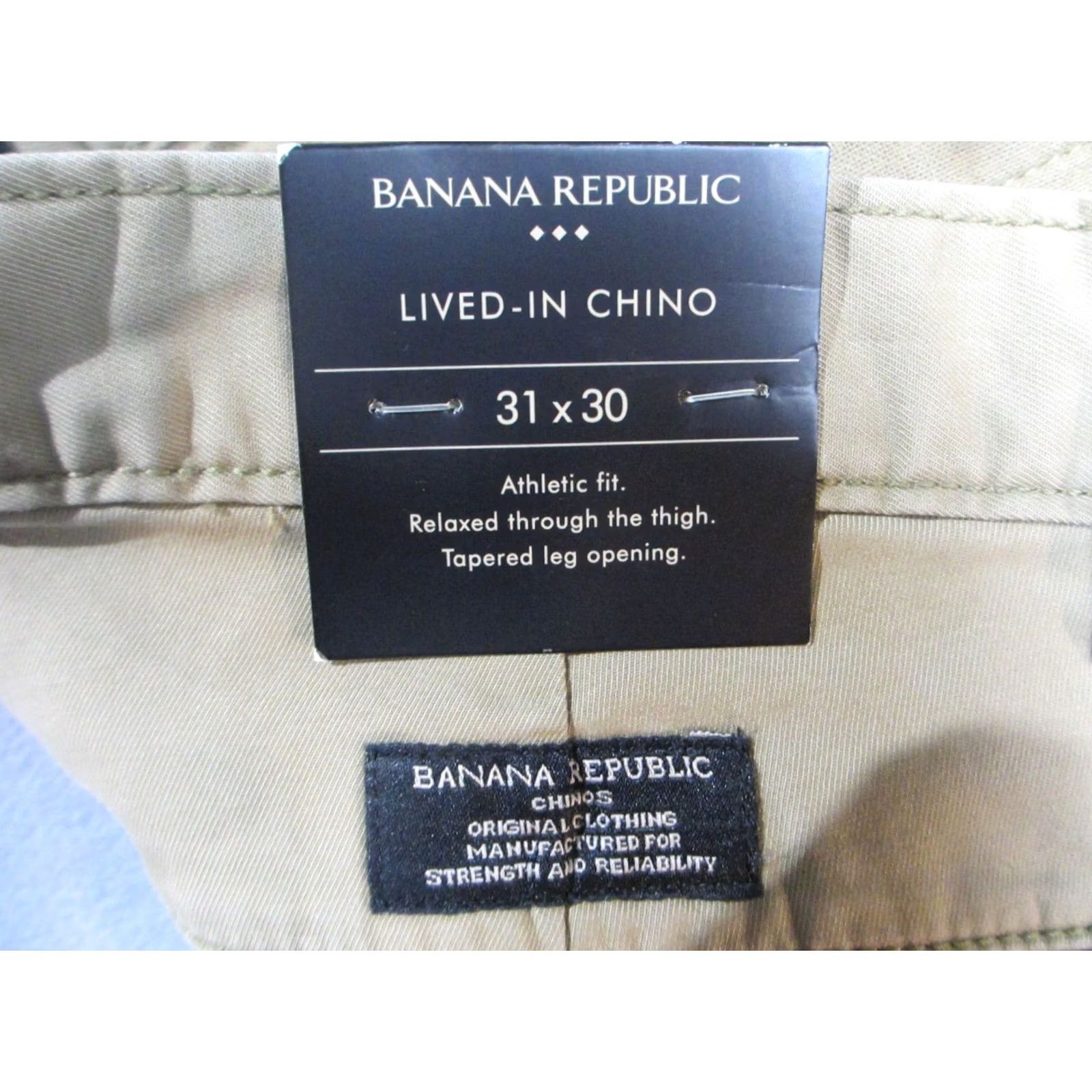 Banana Republic Banana Republic Pants Mens 31X30 Brown Acorn Stretch Athletic Lived-in Chino Size US 31 - 5 Thumbnail