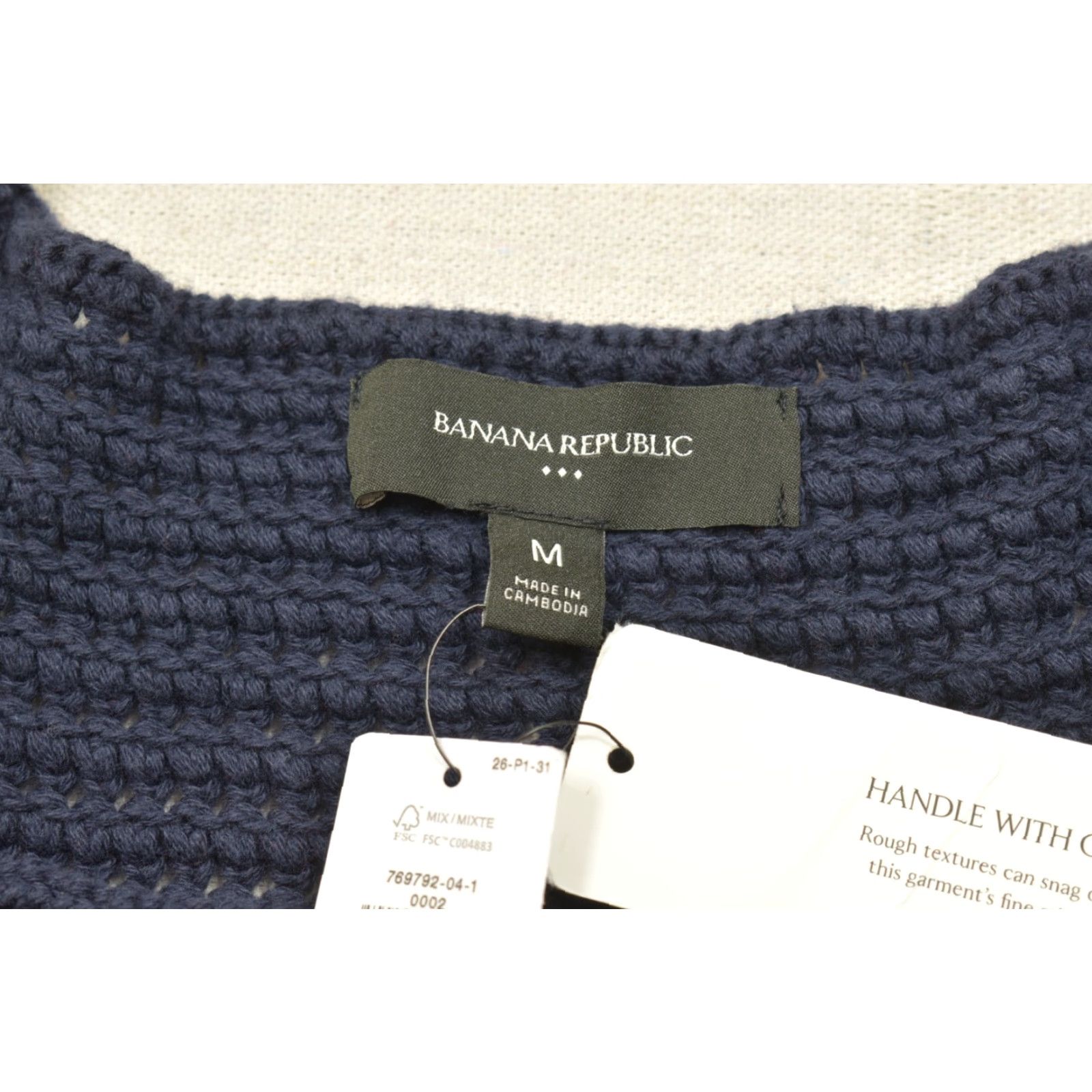 Banana Republic VINTAGE? No. Banana Republic Tank Top Navy Blue Cotton Knit Sleeveless Round Neck Regular Fit Women M NWT Size M / US 6-8 / IT 42-44 - 8 Thumbnail