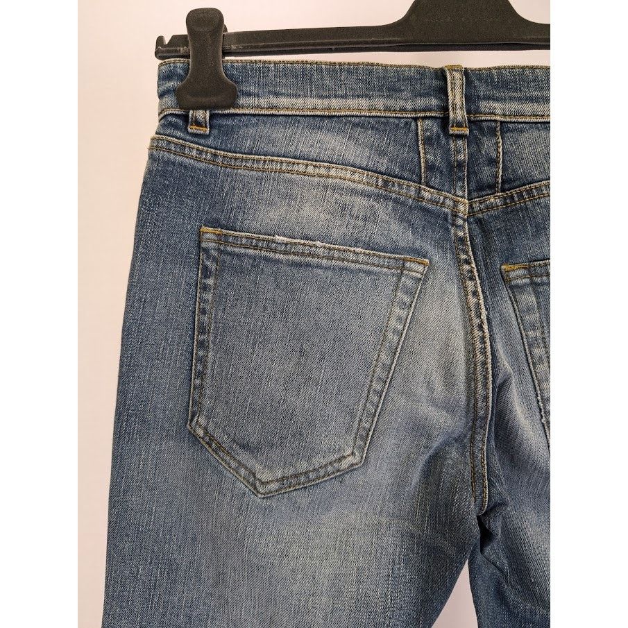 Saint Laurent Paris o1rshd1 Sample Jeans in Indigo Blue Size US 29 - 18 Thumbnail