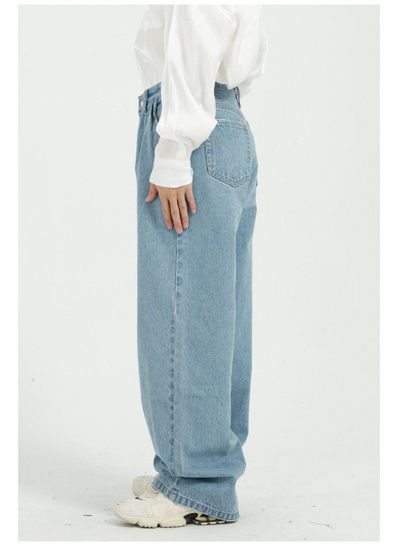 Vintage Japanese retro loose mid-rise wide-leg straight jeans Size US 32 / EU 48 - 3 Thumbnail