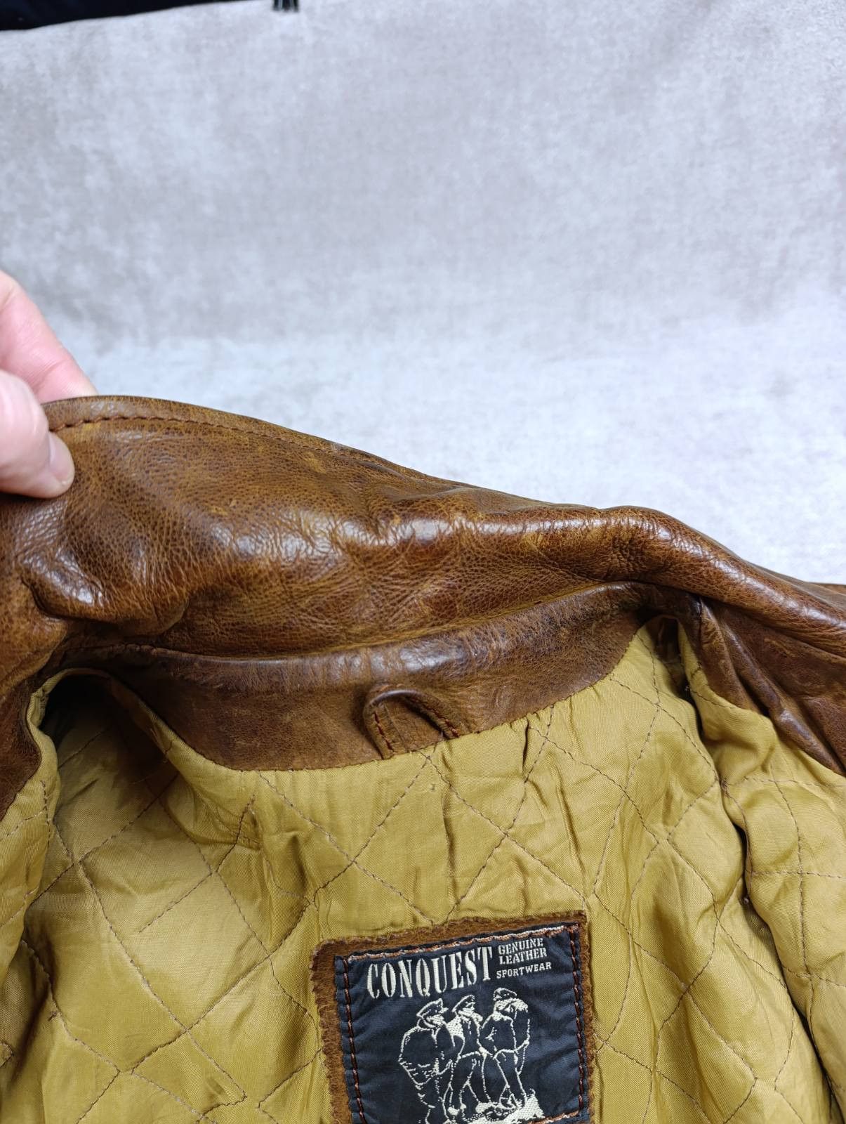 Vera Pelle CONQUET VERA PELLE VINTAGE LEATHER MENS FLYING JACKET Size US M / EU 48-50 / 2 - 17 Thumbnail