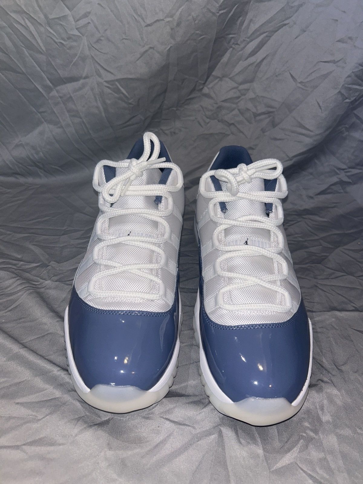 Nike AIR JORDAN 11 RETRO LOW WHITE/MIDNIGHT NAVY Size US 13 / EU 46 - 4 Thumbnail