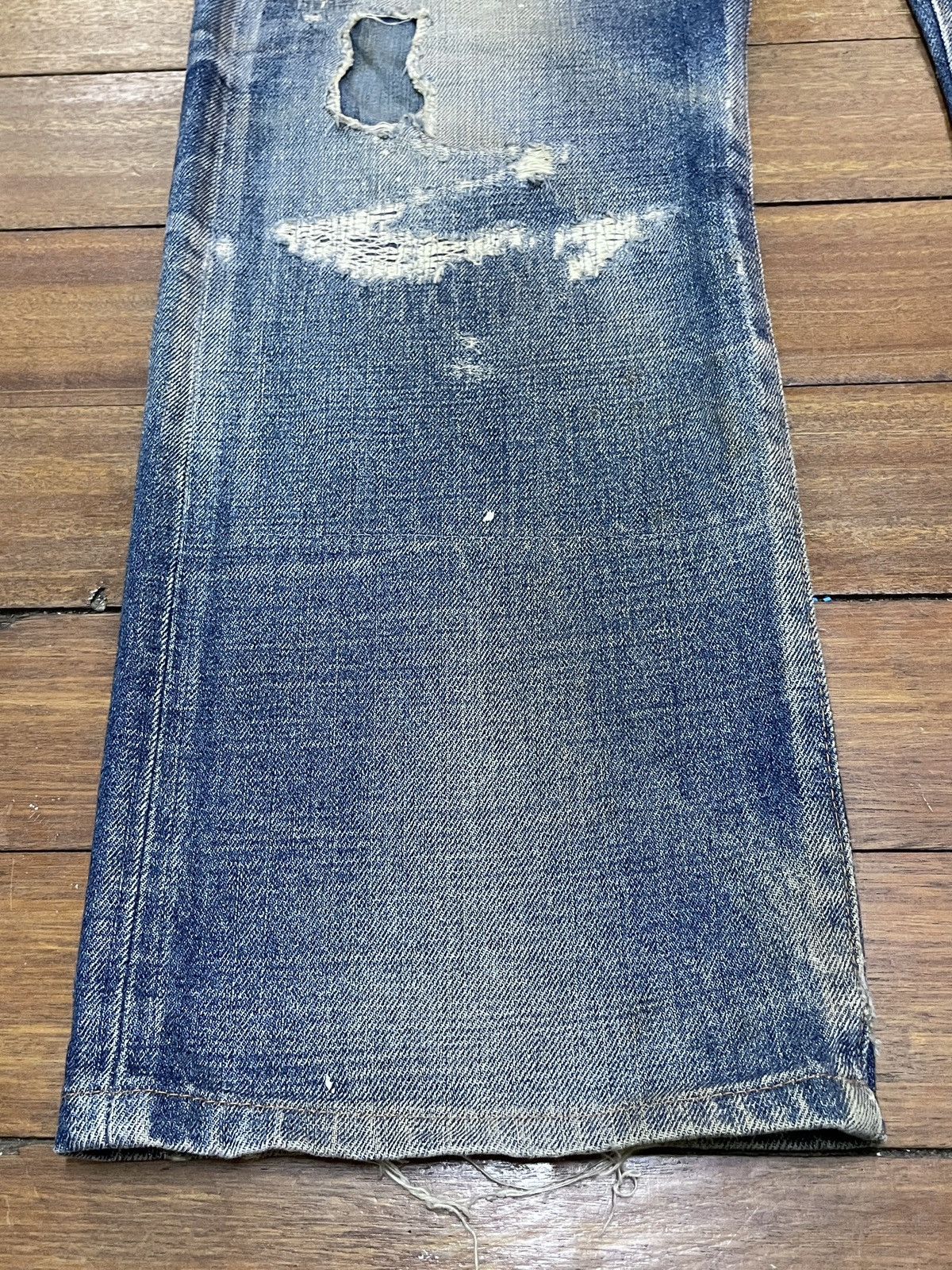 Eternal Very Rare Design Vintage Brand Eternal Ripped Jeans 1990s Size US 34 / EU 50 - 5 Thumbnail
