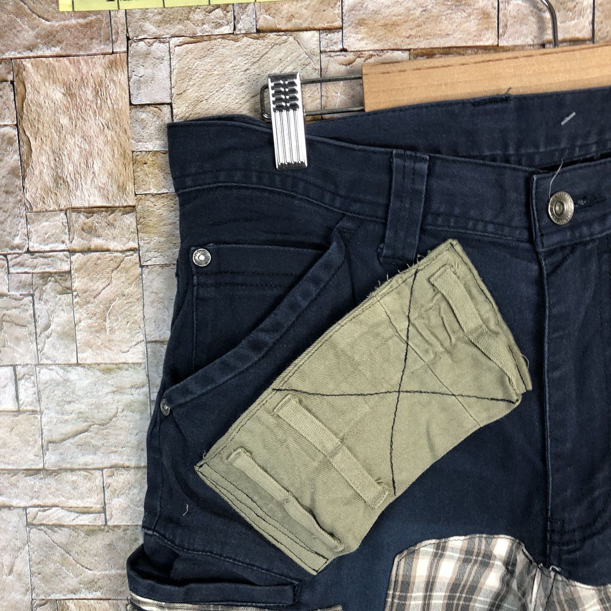 Japanese Brand DL Japanese Custom D.Blue Cargo Multipocket Pants #A354 Size US 31 - 8 Thumbnail