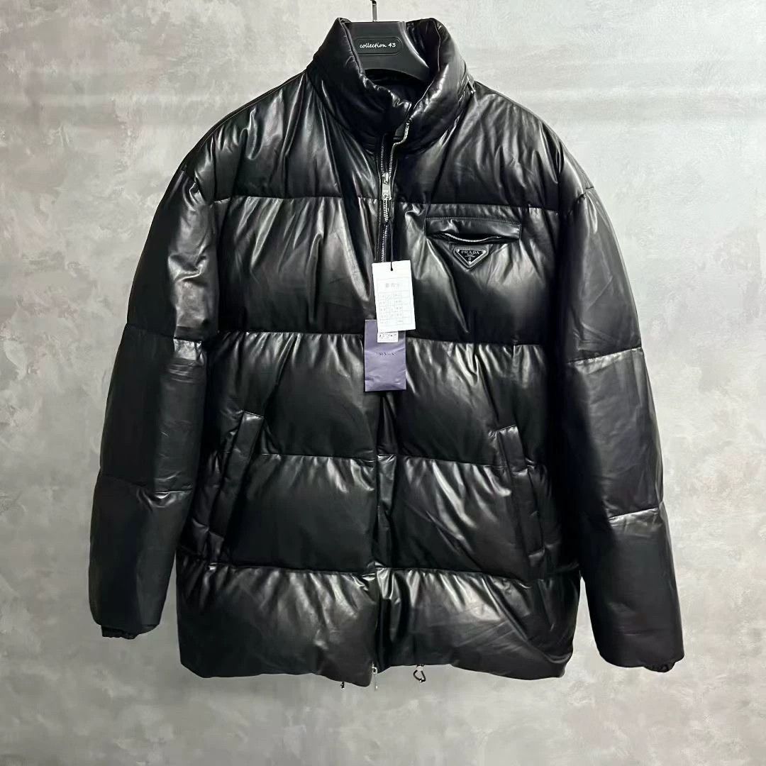 Prada prada black zip-up puffer jacket size 50 Size US M / EU 48-50 / 2 - 1 Thumbnail