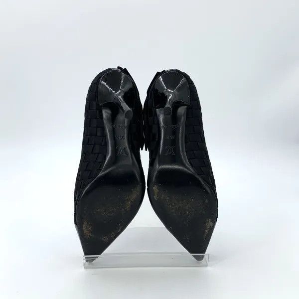 Louis Vuitton Louis Vuitton Black Leather High Heeled Sandals -2508 Size US 6 / IT 36 - 4 Thumbnail