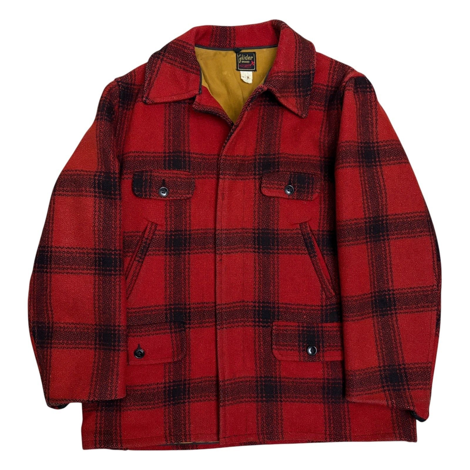 Vintage Rare 1950s Vintage Hunting Jacket GLIDER Wool Coat Small Size US S / EU 44-46 / 1 - 1 Thumbnail