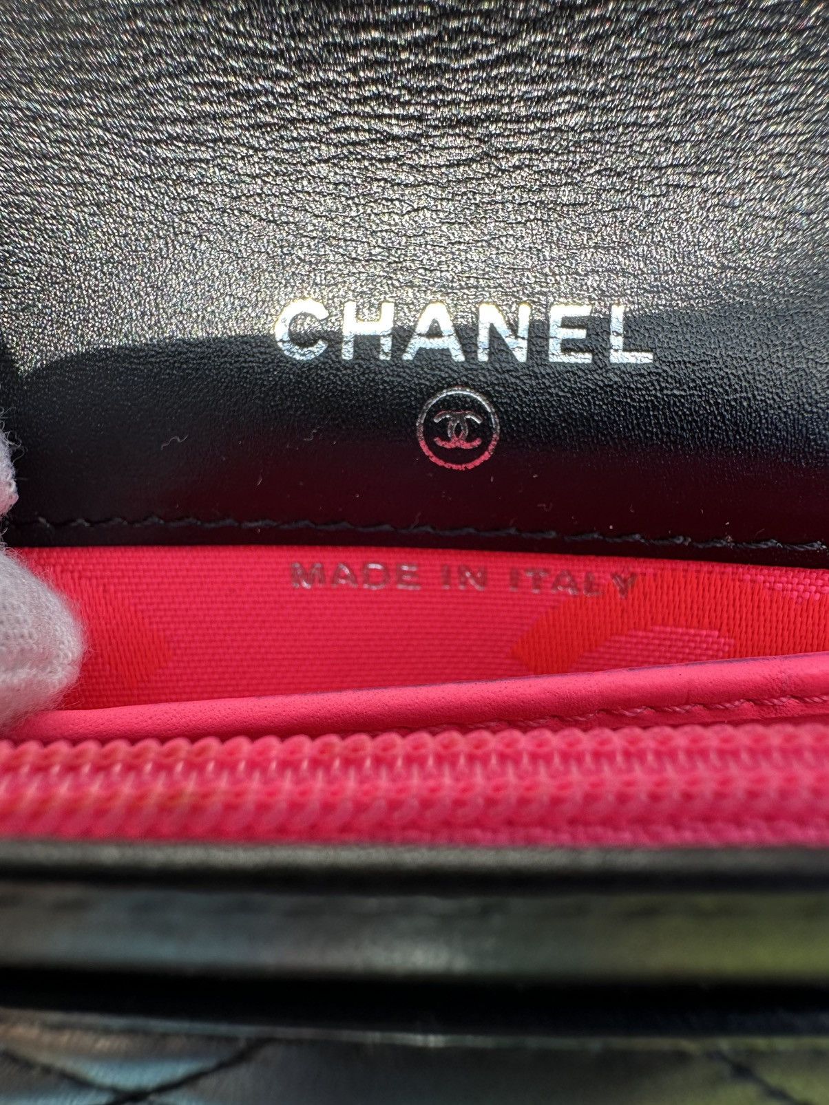 Chanel EXTREMELY RARE CHANEL CAMBON LINE BI-FOLD WALLET LAMBSKIN Size ONE SIZE - 8 Thumbnail