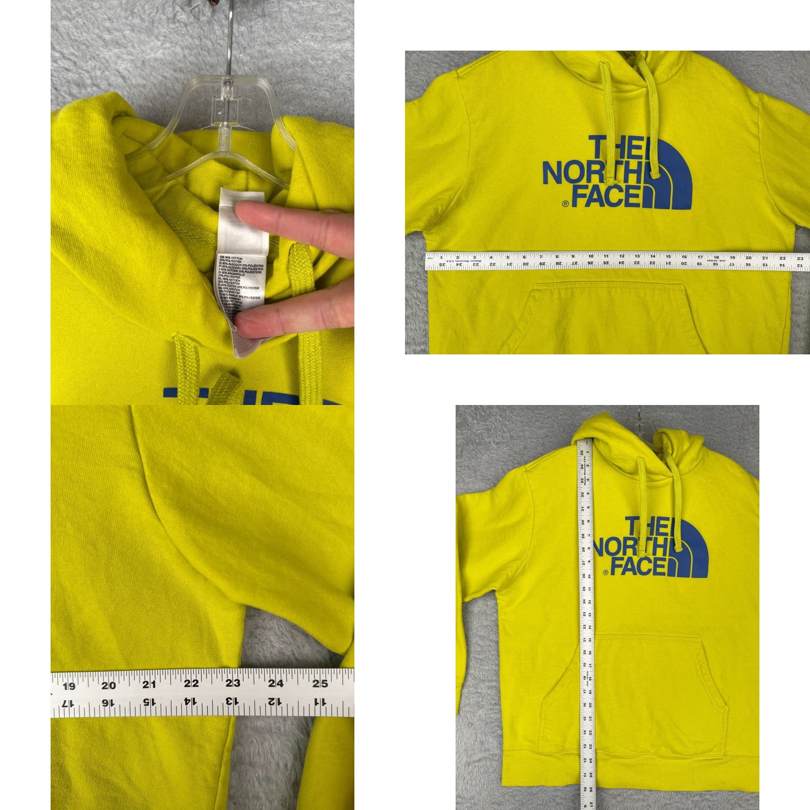 The North Face The North Face Hoodie Large Yellow Pullover Jersey Half Dome Logo Sweater Mens Size US L / EU 52-54 / 3 - 8 Thumbnail
