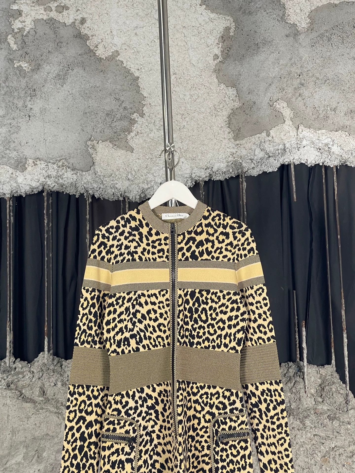 Dior Dior Leopard Print Zip-Up Dress Women's 38 New Size S / US 4 / IT 40 - 3 Thumbnail