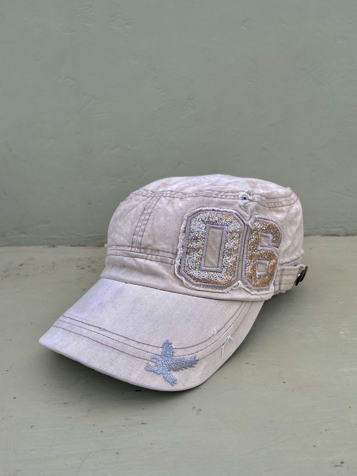 If Six Was Nine 2000s 06 number ditsetressed patrol denim Size ONE SIZE - 2 Thumbnail