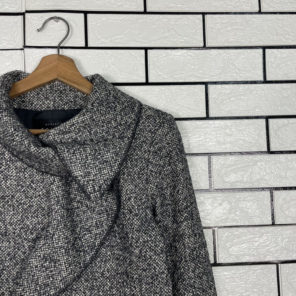 Japanese Brand Japanese Designer Noriko Herringbone Cascading Front Jacket Size S / US 4 / IT 40 - 5 Thumbnail
