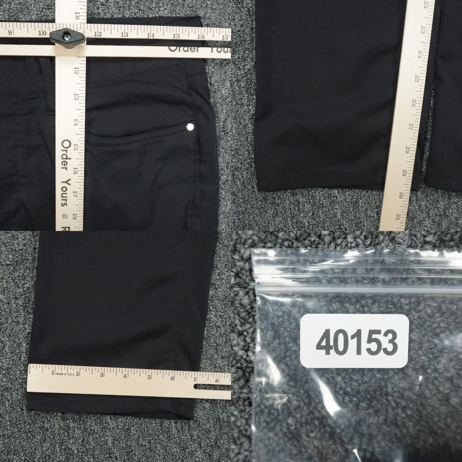 RLX Ralph Lauren Ralph Lauren Pants Mens 31x30 Black Tailored Fit Golf 5 Pocket Trouser Size US 31 - 8 Thumbnail