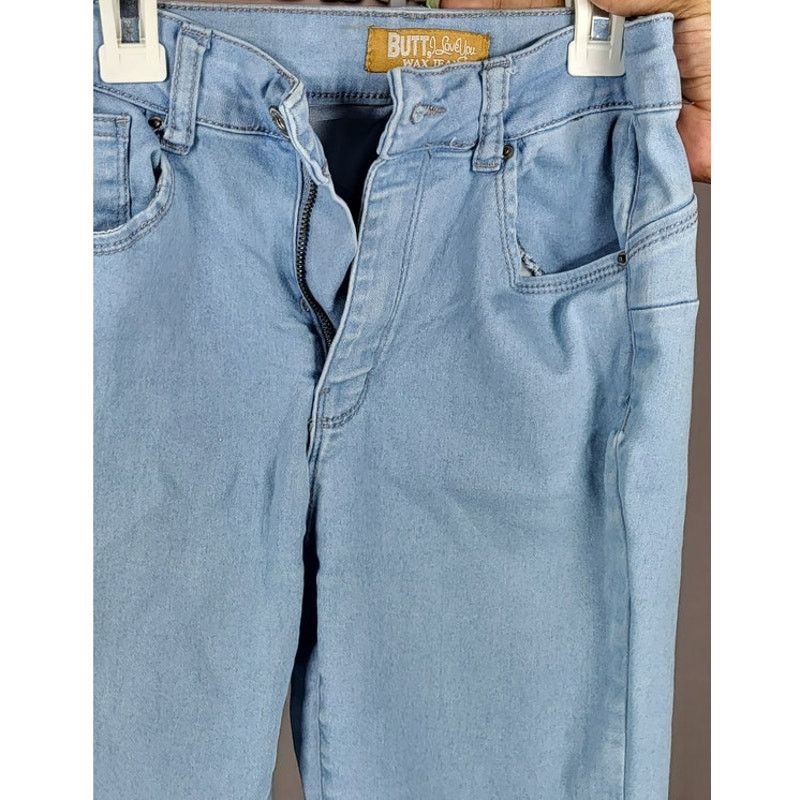 Other Wax Jeans Light Blue High-Rise Jeggings Size 7 Size 37" - 2 Thumbnail