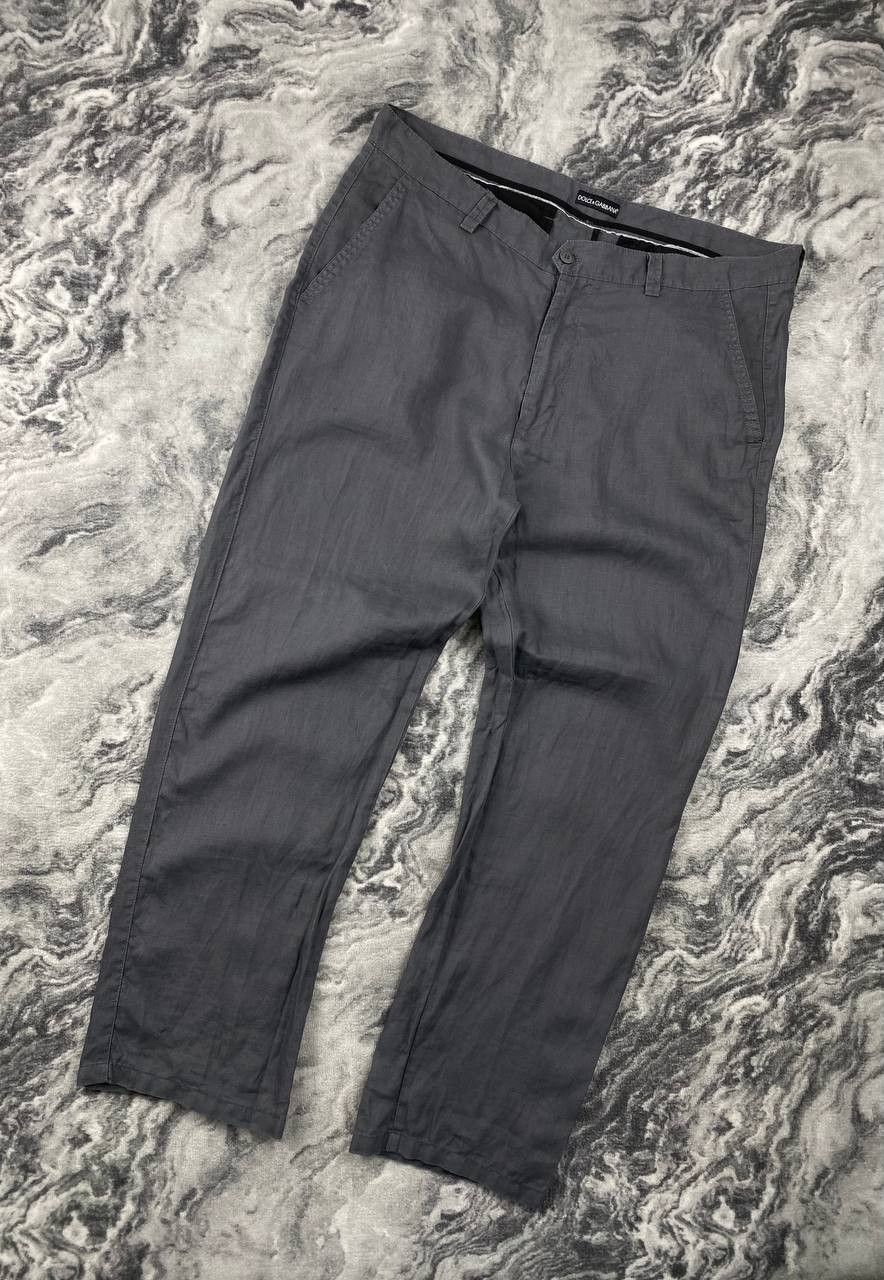 Dolce & Gabbana Dolce Gabbana Linen Classic Pants Size US 40 / EU 56 - 1 Thumbnail