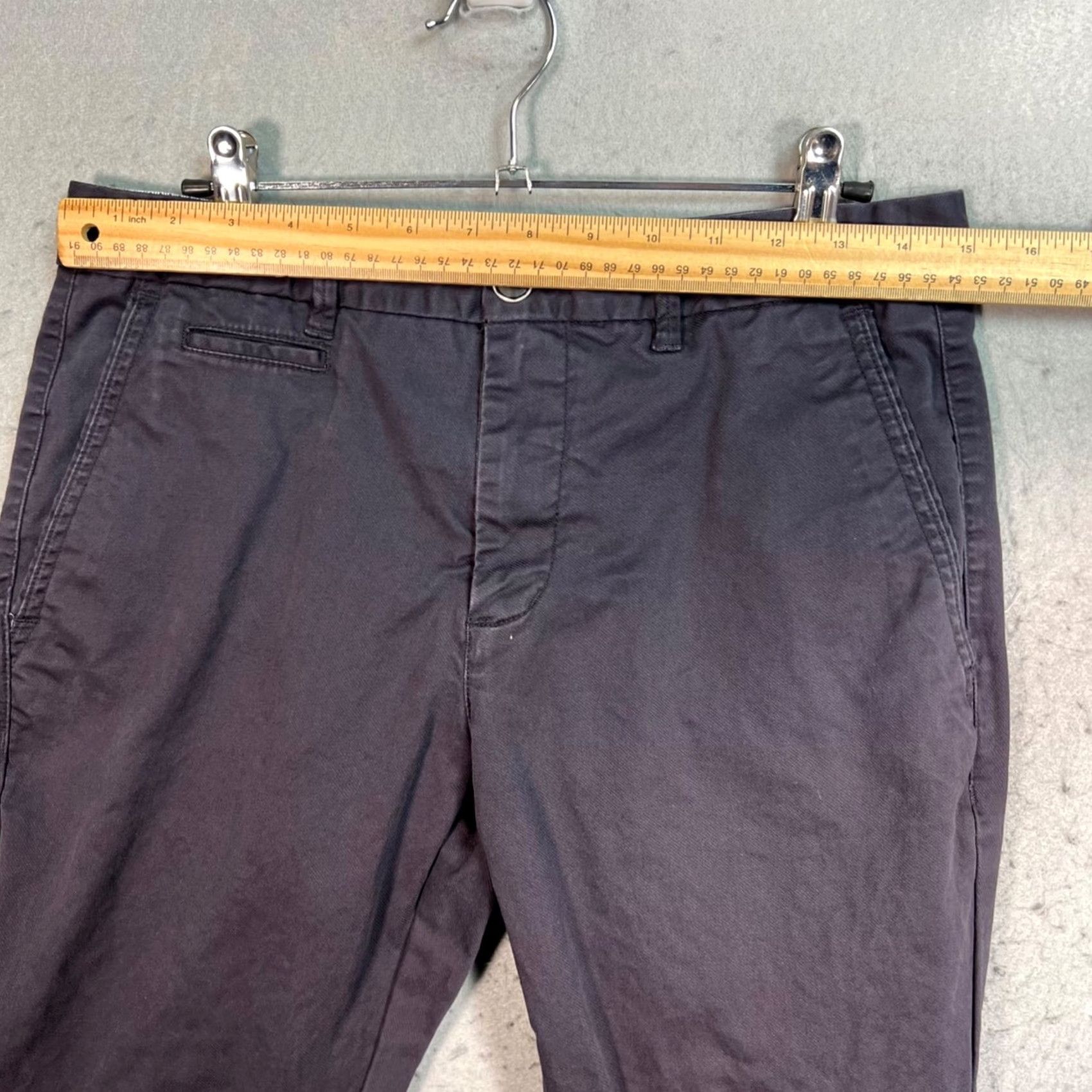 Vintage Perk Mens Slim Fit Chino Pants Black Cotton Blend Stretch 31 x 30 Slim Flat Front Inseam 28in Pants Mens Black Chino Stretch 31 Size US 31 - 5 Thumbnail