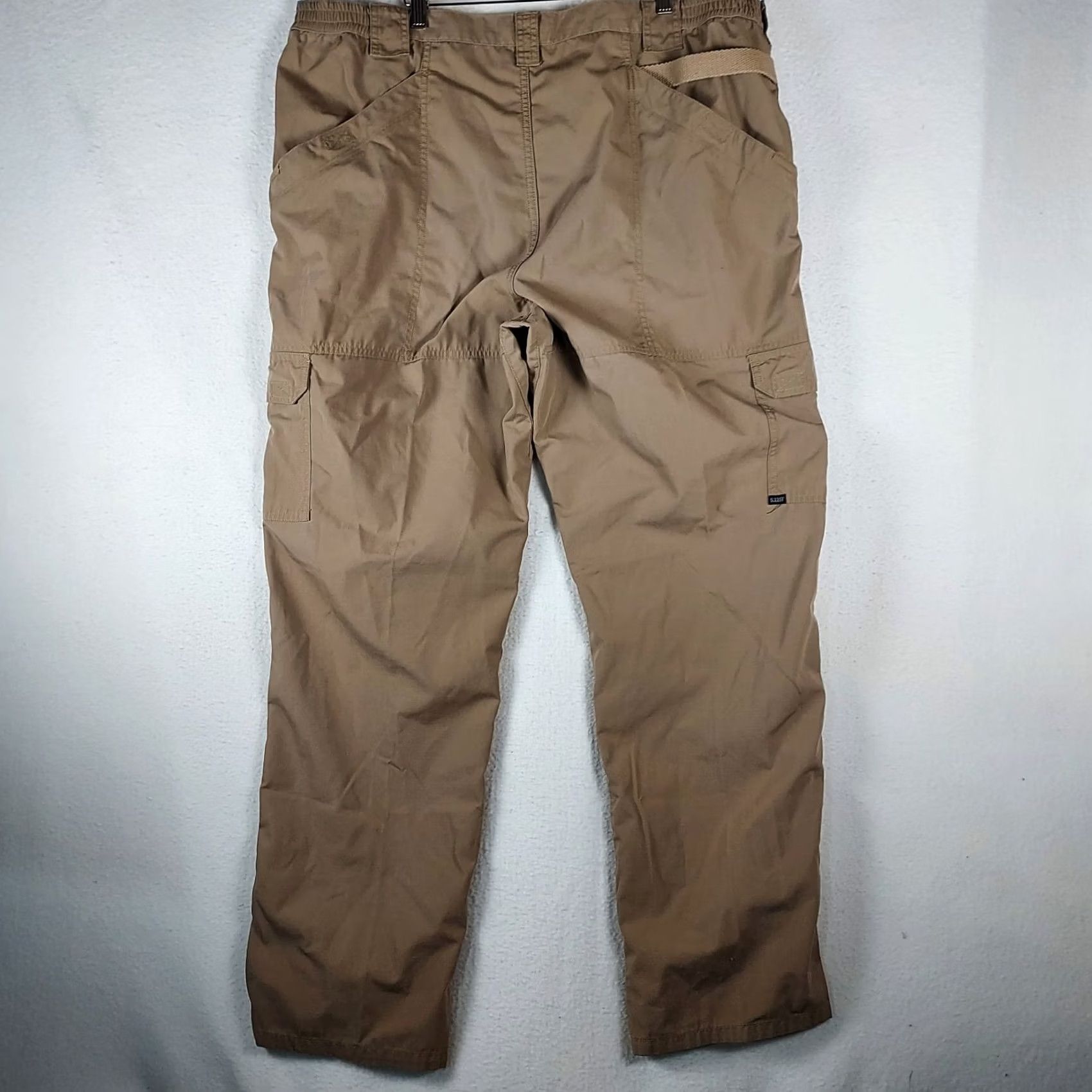 Vintage 5.11 Tactical Pants 44x34 Men’s Khaki Tan Cargo Military Workwear Canvas Cotton Pocket Straight Flat Front Regular Fit Size US 44 / EU 60 - 2 Thumbnail