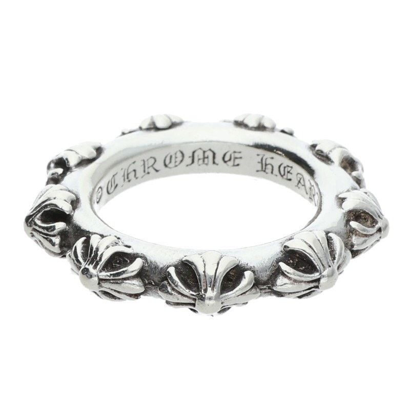 Chrome Hearts Chrome Hearts Cross Band Silver Ring Size ONE SIZE - 1 Thumbnail