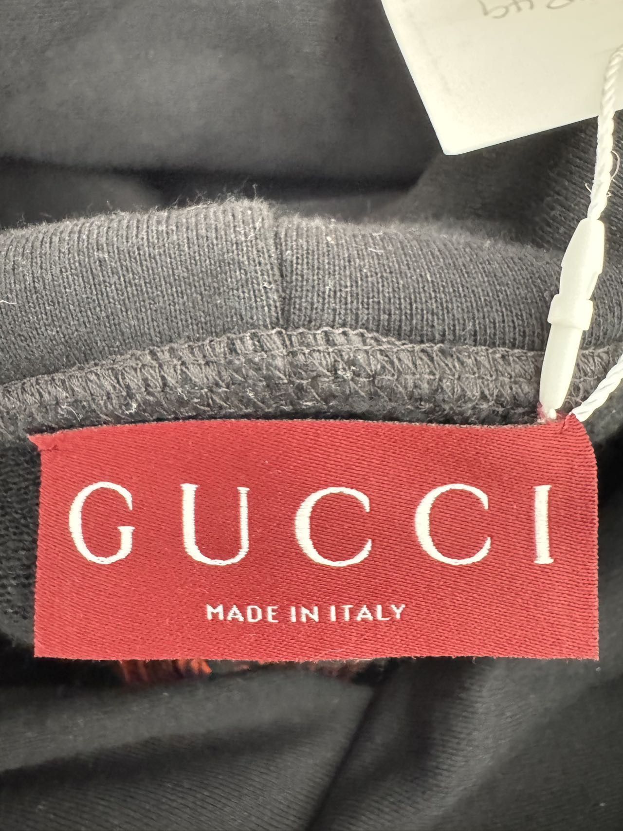 Gucci Gucci Black Letter Printed Loose Hooded Sweatshirt K26WX Size US L / EU 52-54 / 3 - 5 Thumbnail