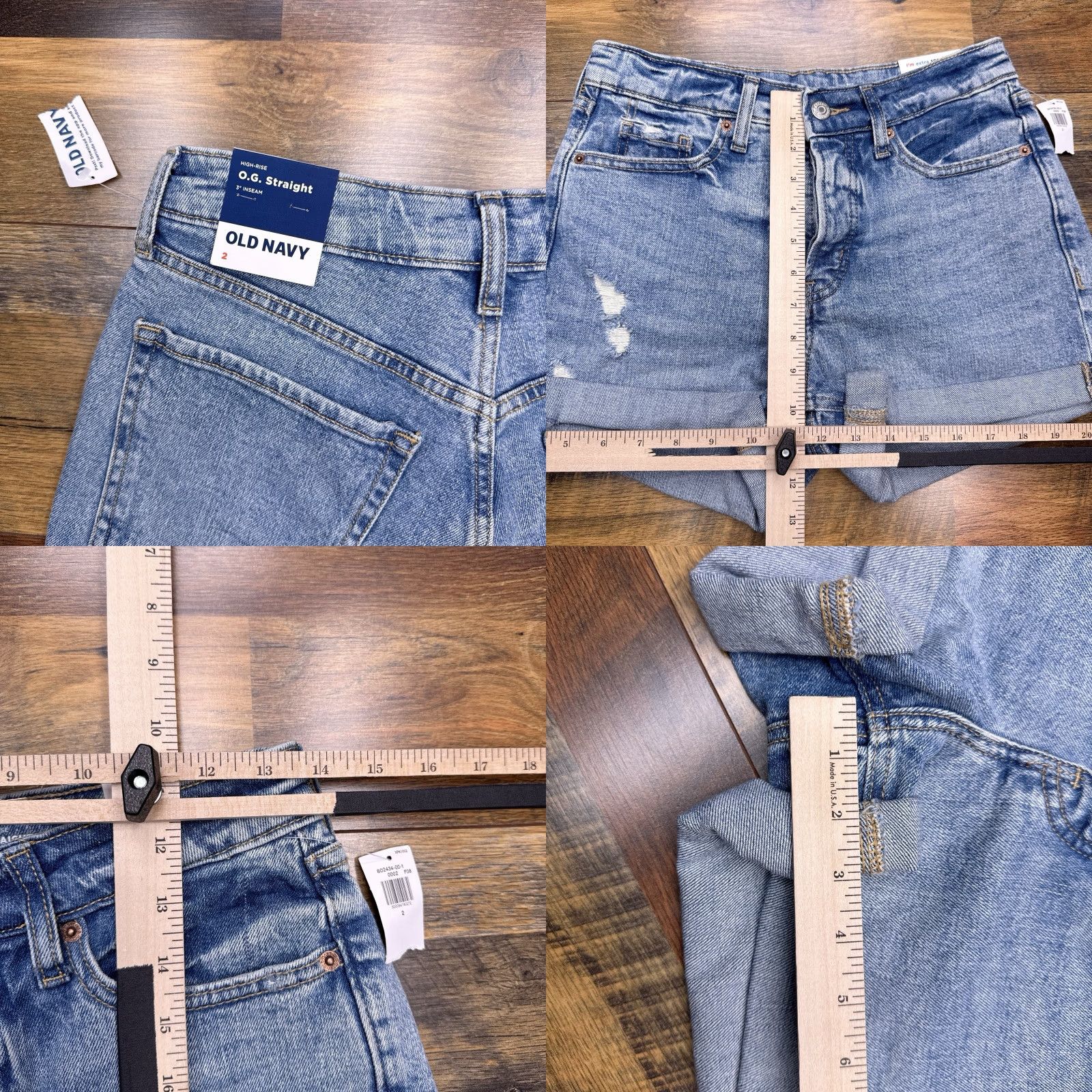 Old Navy Old Navy Womens 2 High Rise 3 Inch Straight Cut Off Shorts New Size 26" / US 2 / IT 38 - 8 Thumbnail