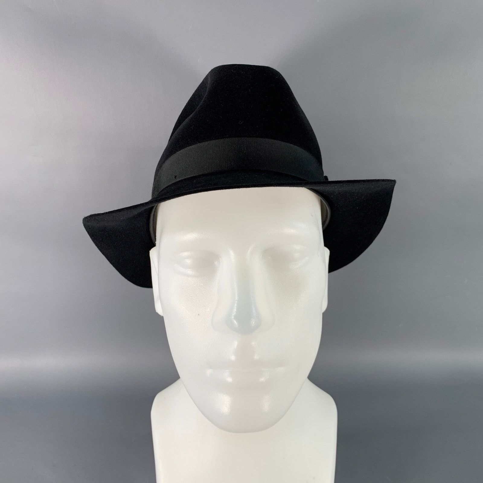 Other CHAPEAU FLECHET Vintage Size M Black Felt Fedora Hat Size ONE SIZE - 2 Thumbnail