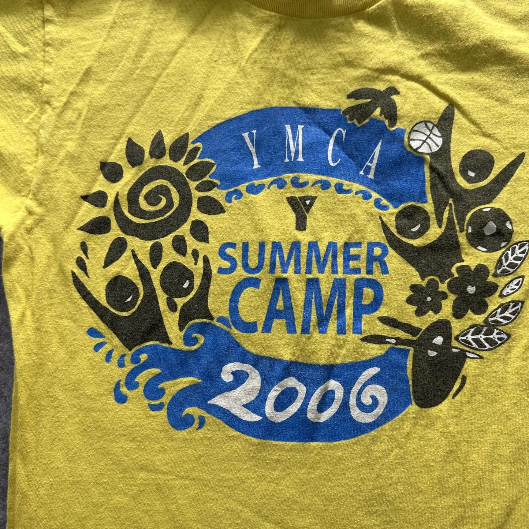 Fruit Of The Loom VINTAGE Fruit of the Loom YMCA Summer Camp Shirt Mens Small Yellow 2006 Graphic Tee Size US S / EU 44-46 / 1 - 2 Thumbnail