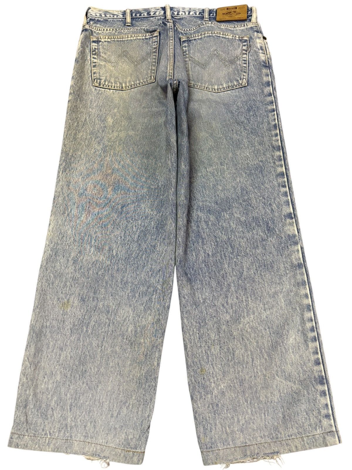 Edwin Vtg Edwin Japan 1415 Acid Washed Distressed Jeans Size US 33 - 2 Thumbnail