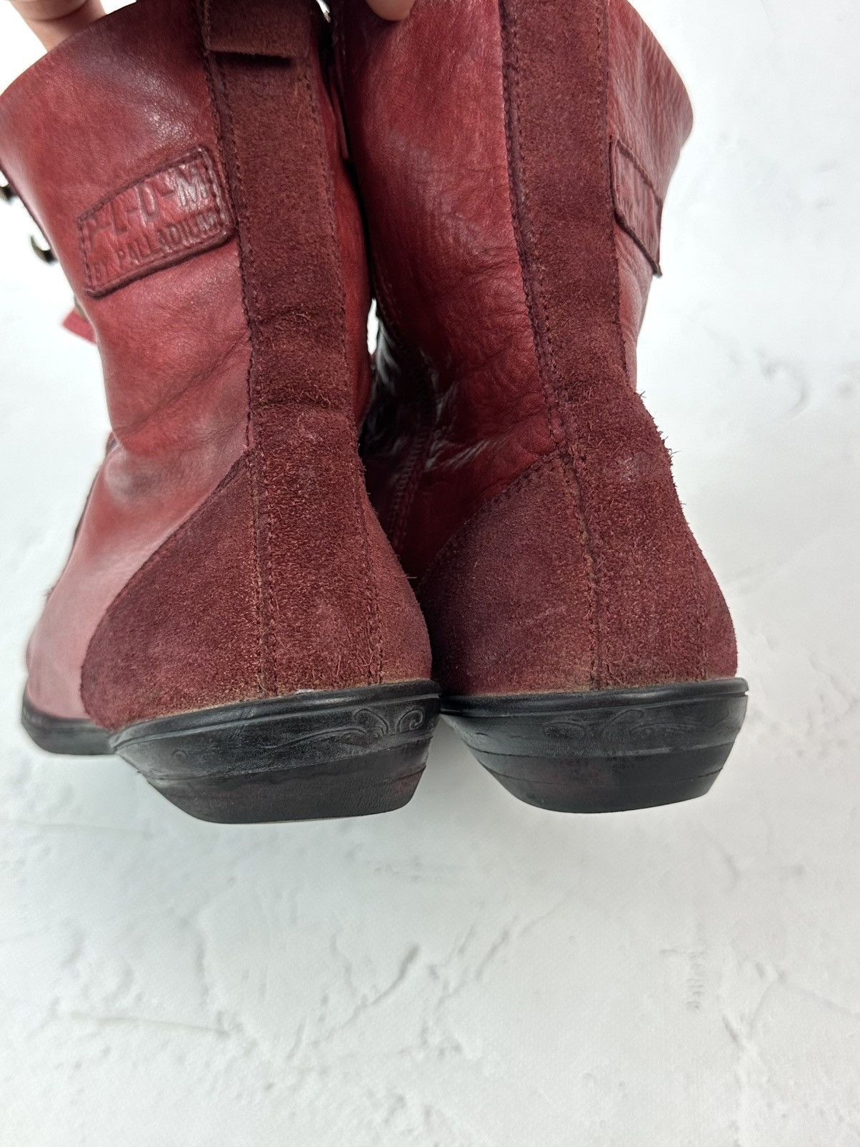 Vintage Vintage Burgundy Hi Top Boots Size US 9.5 / IT 39.5 - 12 Thumbnail