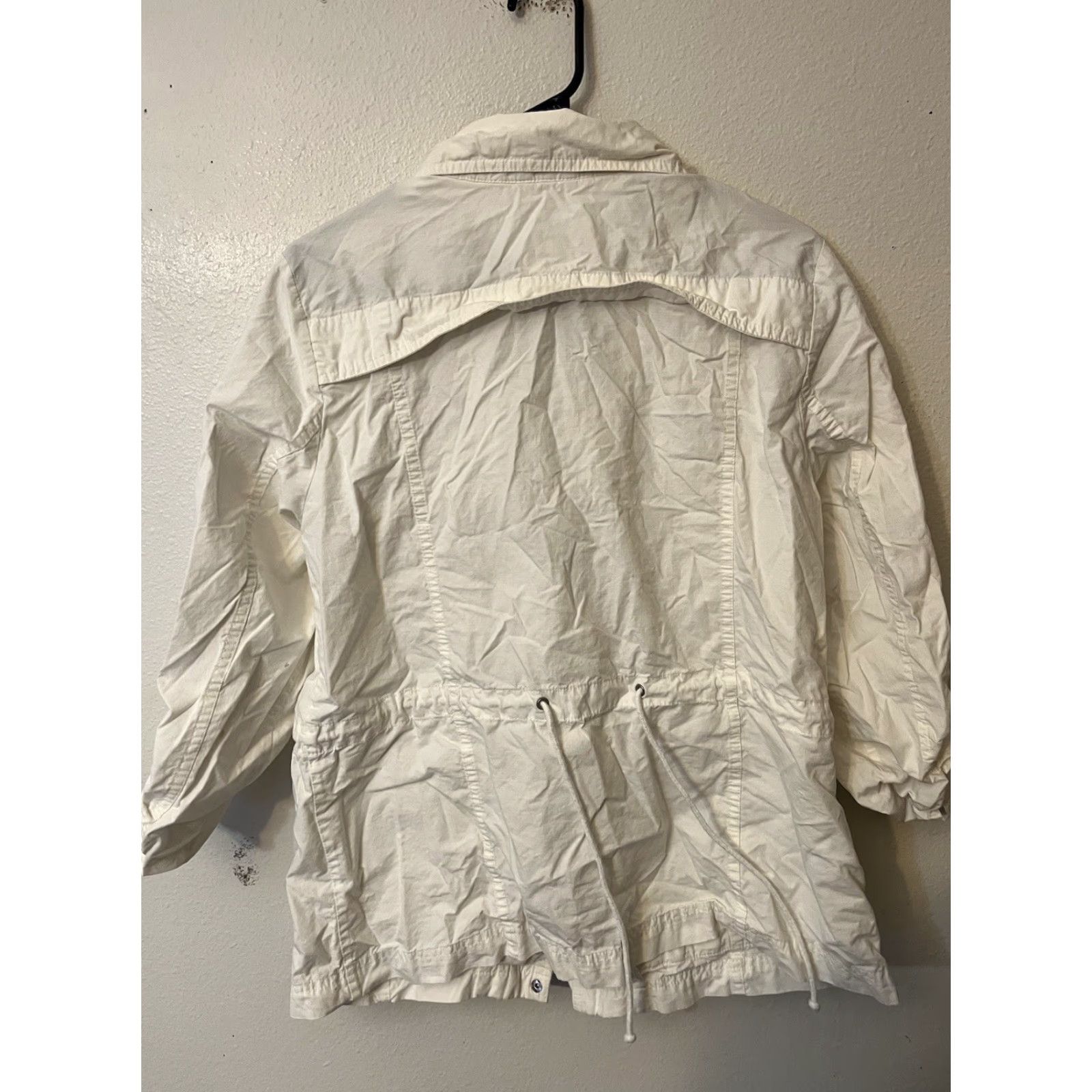 Eddie Bauer Eddie Bauer White Unisex Hooded Jacket Size Large Nylon Polyester Zipper ExcellenCondition Size L / US 10 / IT 46 - 3 Thumbnail