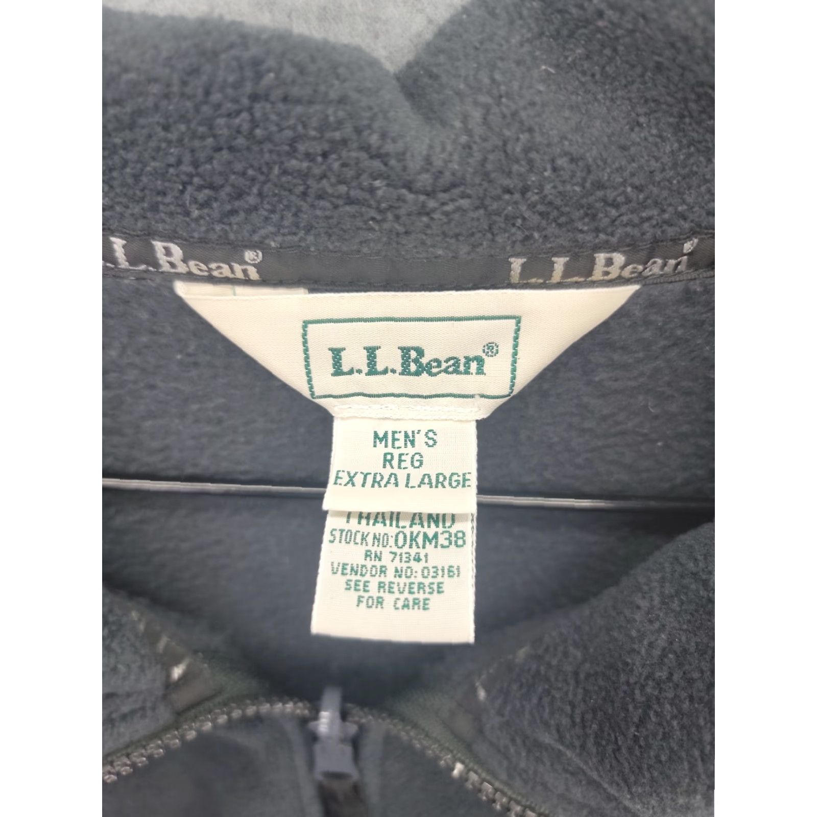 Vintage L.L. Bean Sweater Fleece Jacket Men XL Charcoal Fleece Black Size US XL / EU 56 / 4 - 2 Thumbnail