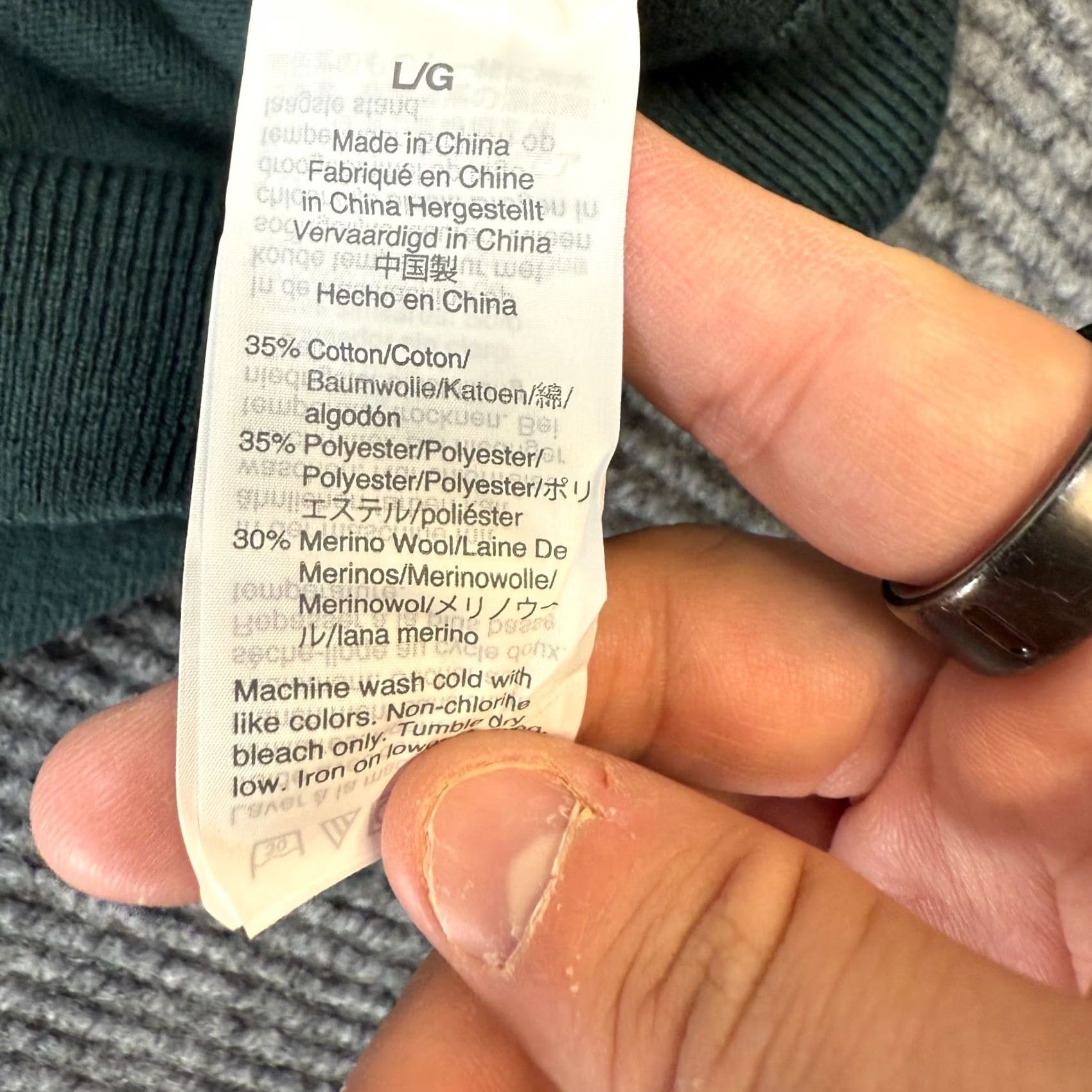 J.Crew J.CREW Sweater Mens Large Green V-Neck Merino Wool Blend Lightweight Pullover Knit Shirt Mens Home Office Casual Fall Winter 90s? Size US L / EU 52-54 / 3 - 4 Thumbnail