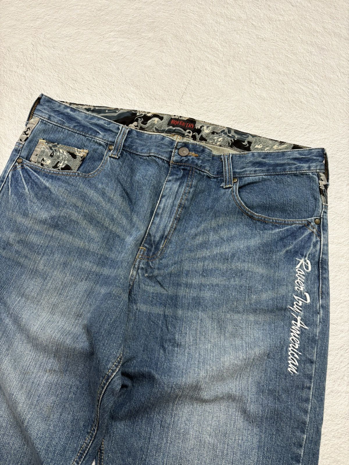 Kapital 2000s Rovertry traditional wash Jorts denim Y2k style Size US 36 / EU 52 - 6 Thumbnail