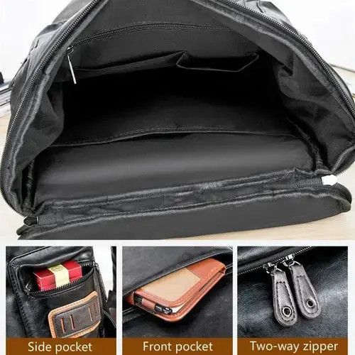 Japanese Brand Pu Leather Backpack Size ONE SIZE - 4 Thumbnail