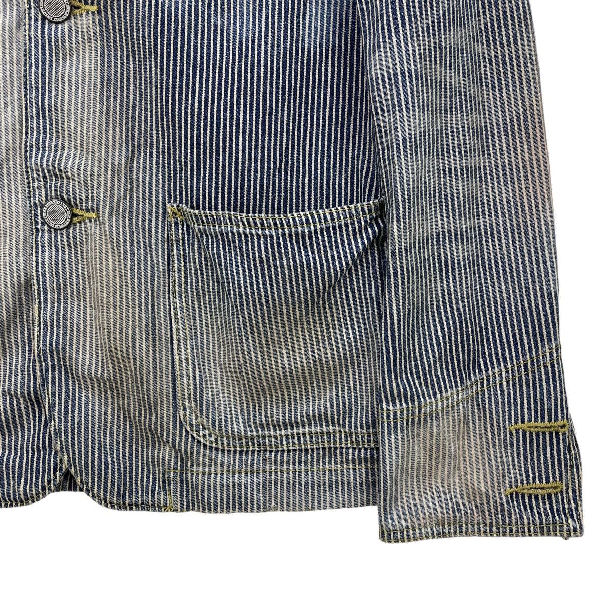 Japanese Brand 🔥Vintage Faded Varosh Hikory Stripe Jacket Size US S / EU 44-46 / 1 - 6 Thumbnail