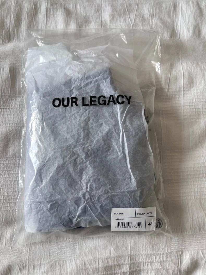 Our Legacy our legacy 25SS puff yarn blue plaid shirt 2504-Nextarrow Size US S / EU 44-46 / 1 - 8 Thumbnail