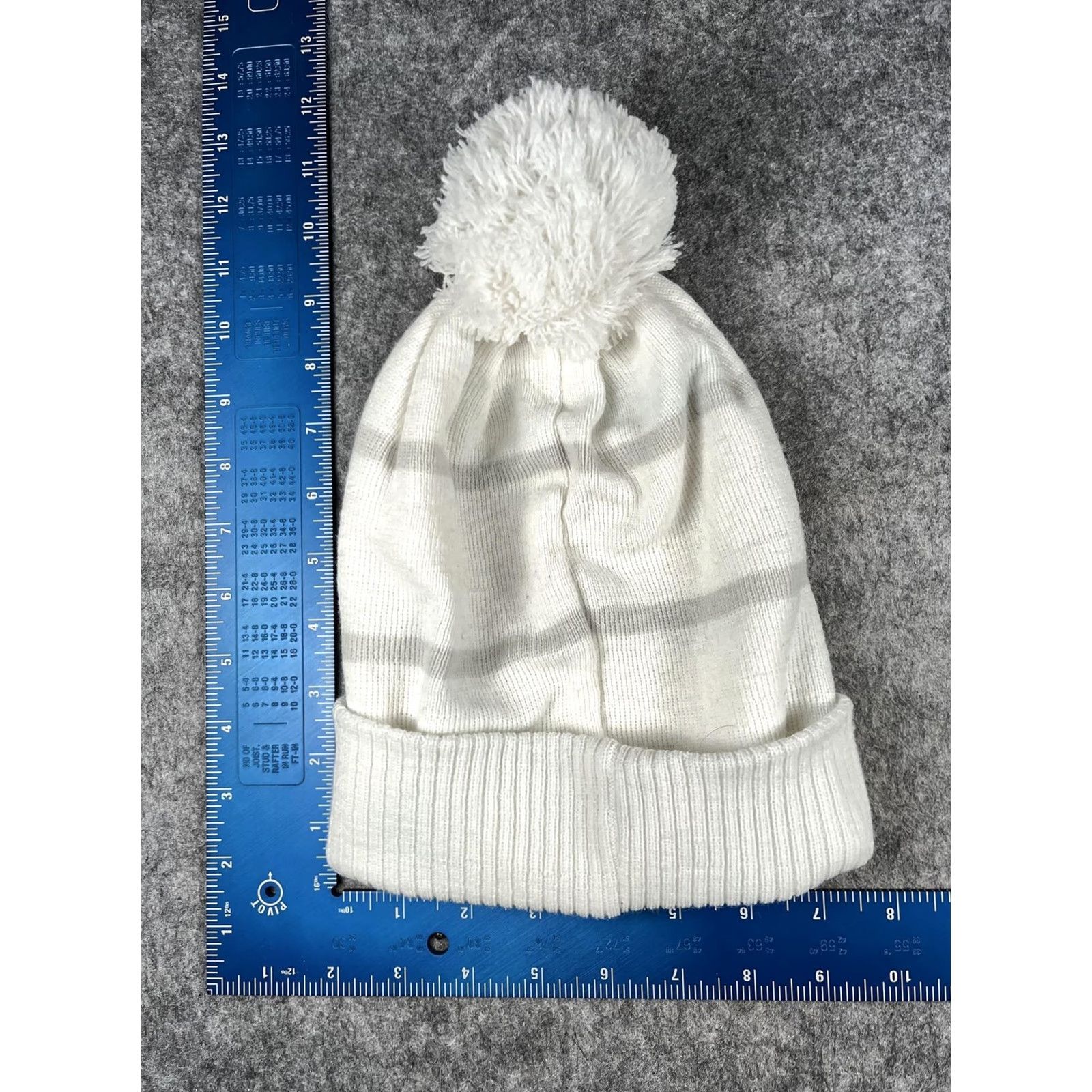 Vintage Jim Beam Hat Beanie Mens One Size White Knit Pom Logo Winter Casual Size ONE SIZE - 5 Thumbnail