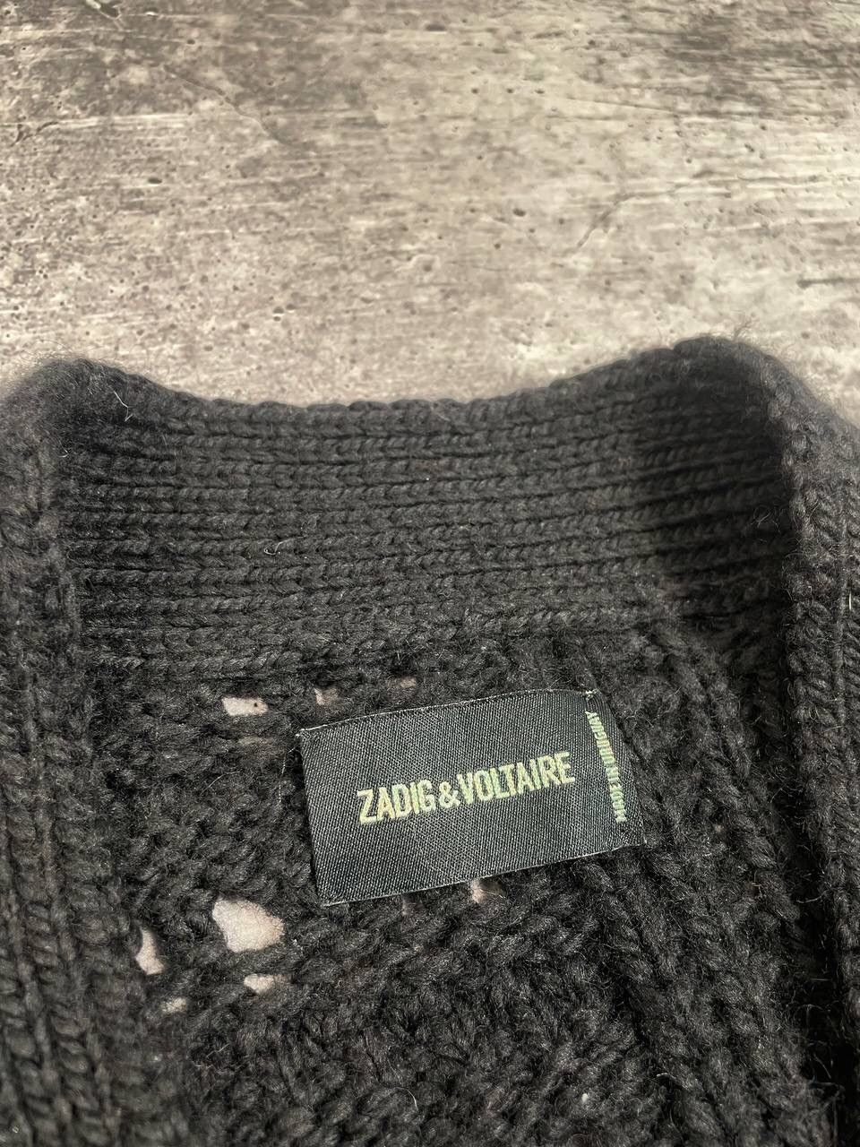 Zadig & Voltaire Zadig Voltaire Distressed Dalia Cardigan Sweater Y2K Size US M / EU 48-50 / 2 - 4 Thumbnail