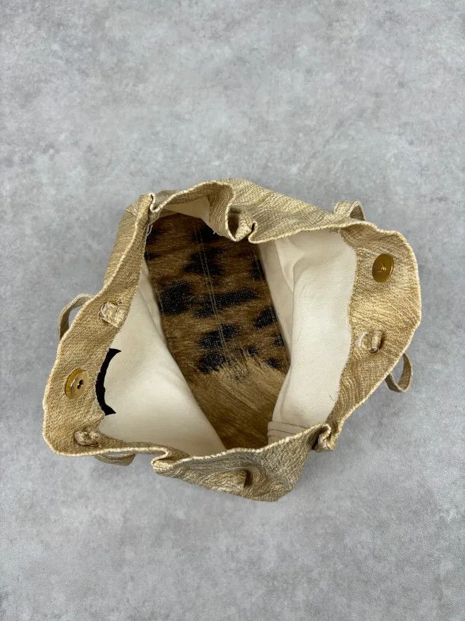 Roberto Cavalli Roberto Cavalli Gold Textured Tote Bag Size ONE SIZE - 13 Thumbnail