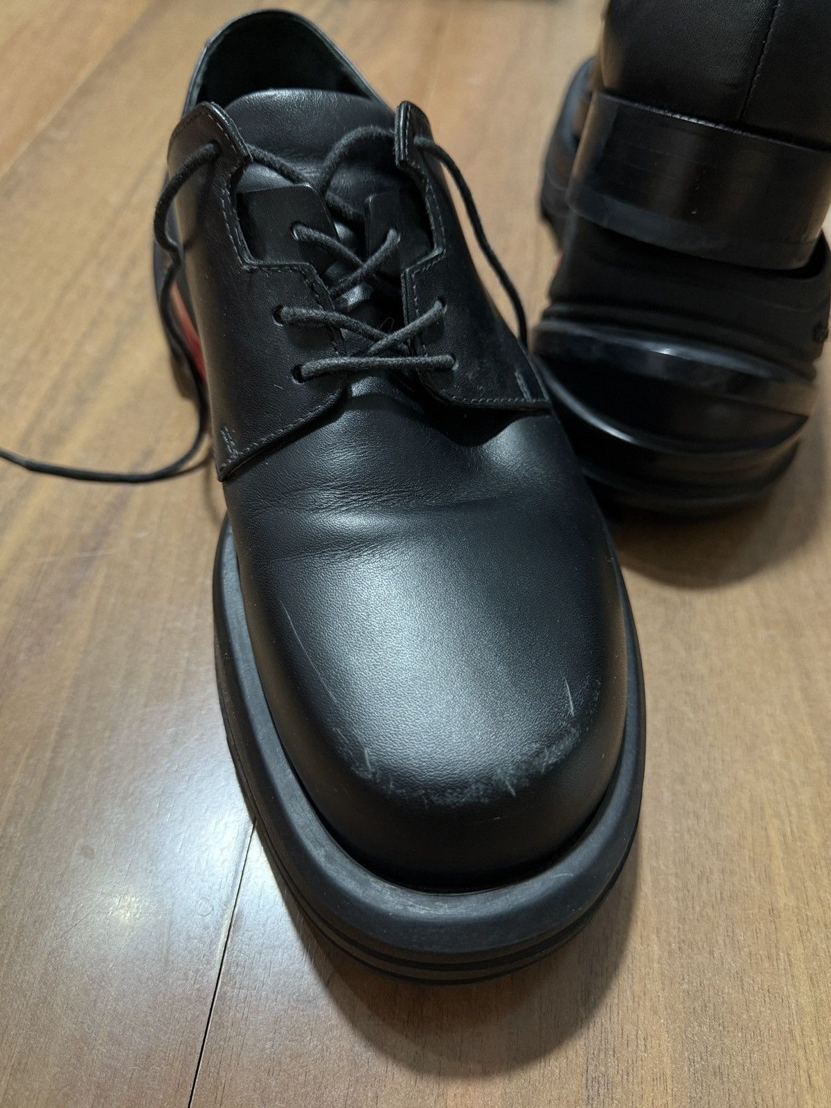 1017 ALYX 9SM Iconic 1017 ALYX 9SM Derby Shoes With Removable Vibram Sole Size US 7 / EU 40 - 6 Thumbnail