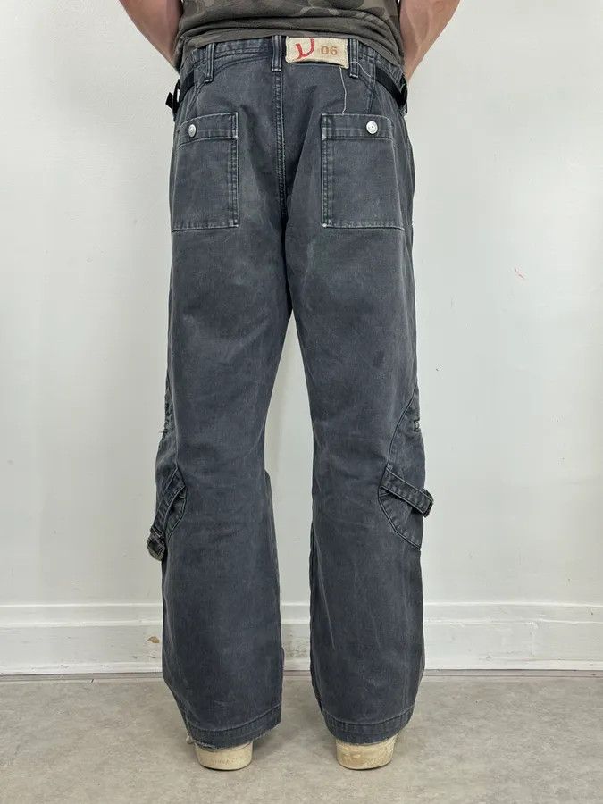 Armani AW2005 Armani Bondage Large Navy Flared Pants Size US 34 / EU 50 - 4 Thumbnail