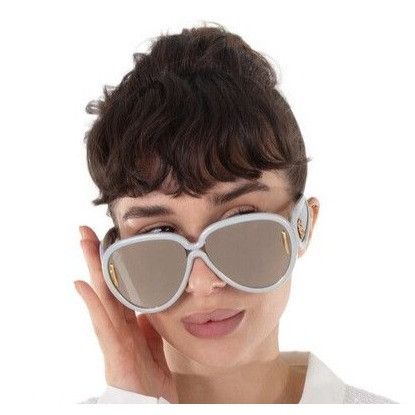 Loewe NEW LOEWE SUNGLASSES LW40132I 24C GRAY MASK UNISEX EYEWEAR L Size ONE SIZE - 2 Thumbnail